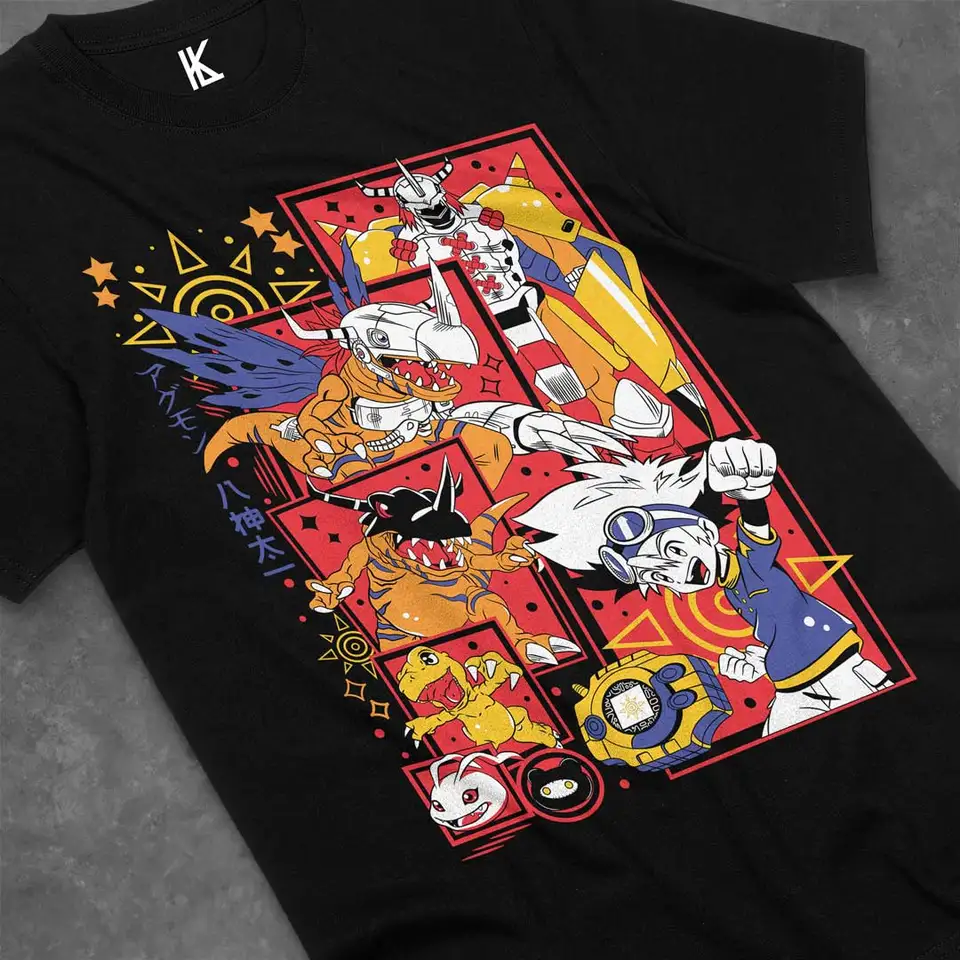 Angemon košeľa Digimon Anime Patamon Tshirt Tshirt