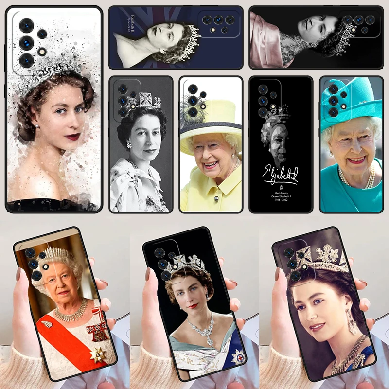 Anglická kráľovná Elizabeth II pre Samsung Galaxy A52 A72 A73 A20E A21S A50 A50 A11 A12 A42 A31 A40 A51 A71 A32 A32 A80 A91