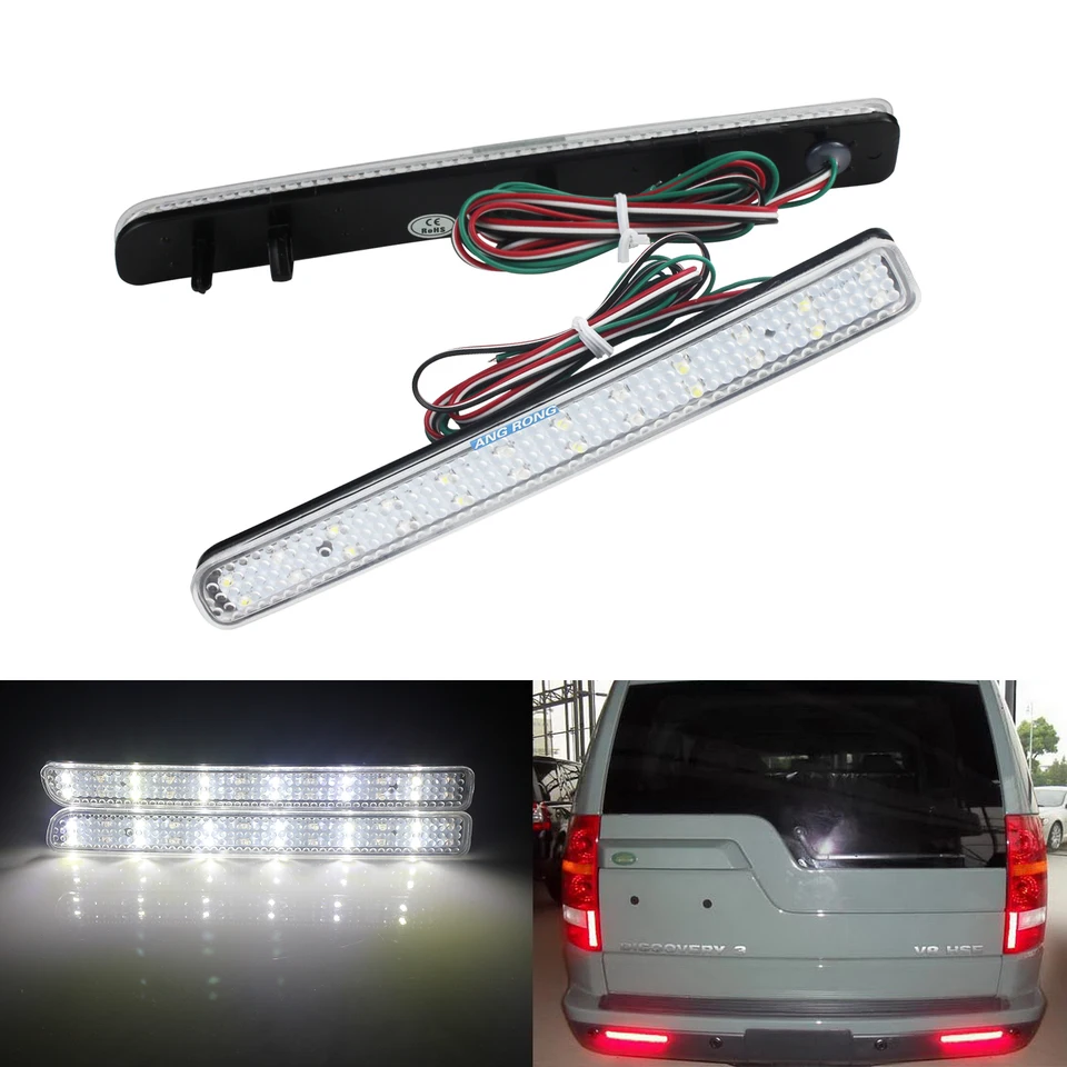Angrong 24 SMD 1 pár 2x LED zadný nárazník Stop Brzdenie Hmlové svetlá pre Land Rover Discovery LR3 LR4 12V
