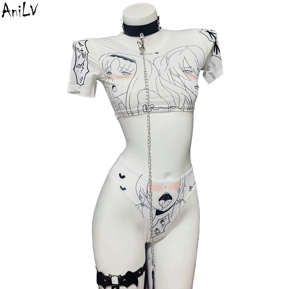 ANILV School študent anime karikatúra temperament jednotné oblečenie Ženy sexy cosplay pyžamy spodná bielizeň erotický kostým erotický kostým