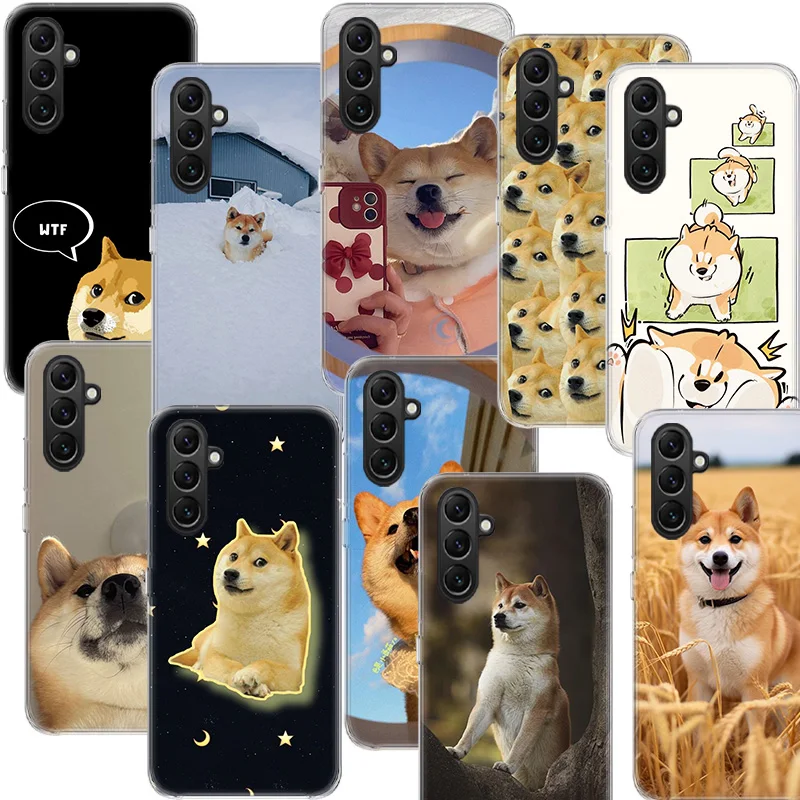 Animal Shiba Inu Dog Telefon Case Samsung A05S A15 A25 A35 A55 A04S A14 A24 A34 A54 Galaxy Note 20 Ultra 10 Lite 9 8 A6 A7 A8 A8 A8