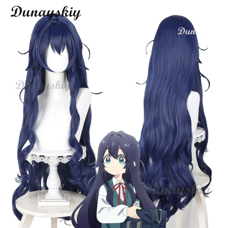 Anime 100 Kanojo Yoshimoto Shizuka Cosplay parochňa parochňa Darm modré dlhé vlasy Halloween Party Dievča