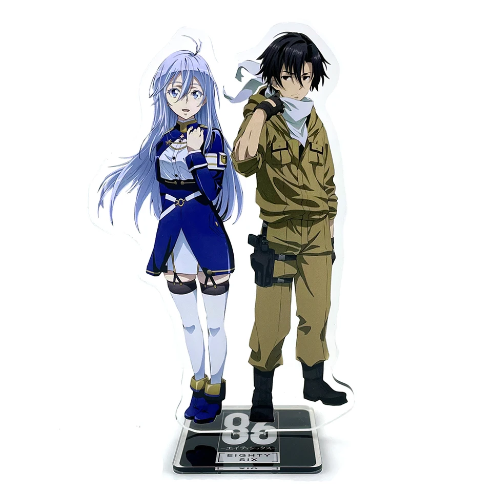 Anime 86 Eithtysix Eiti Shikkusu Vladilena Milize Shinei Nouzen pár akrylových stojanov postava modelka držiaka doska tortu Topper Anime