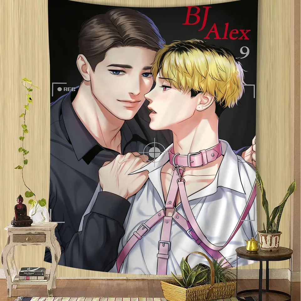 Anime bj Alex film tapisérie anime tapisérie závesný tarot hippie nástenné koberec