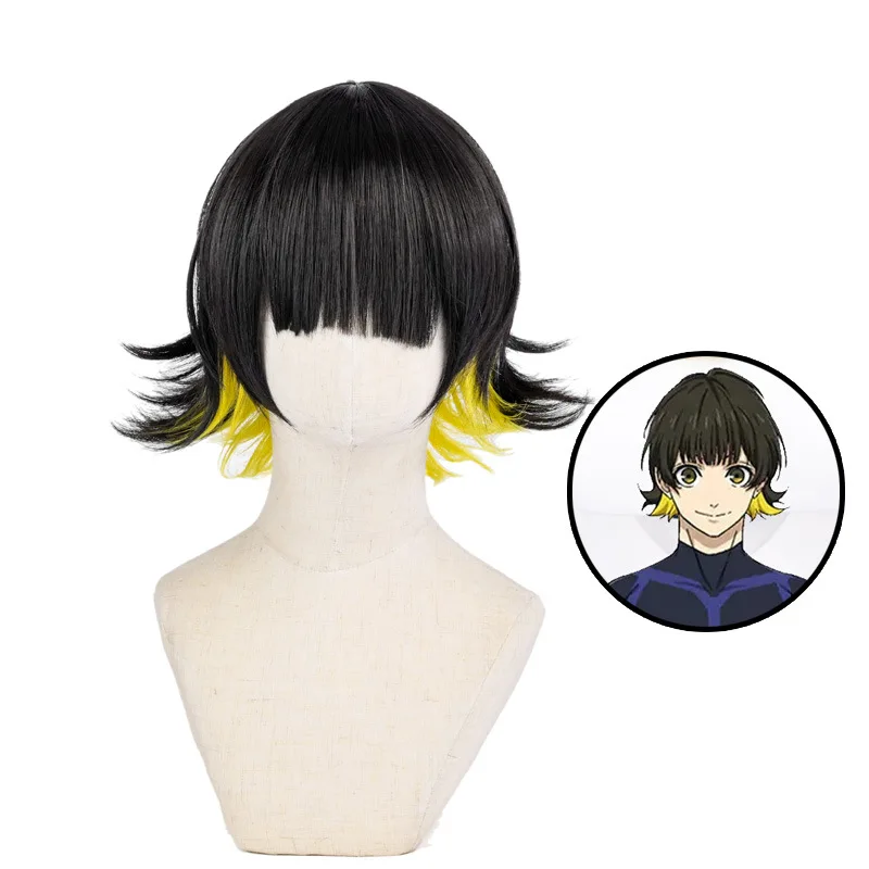 Anime Blue Lock Bachira Meguru Wig Cosplay vysokokvalitné parochne Halloween Party