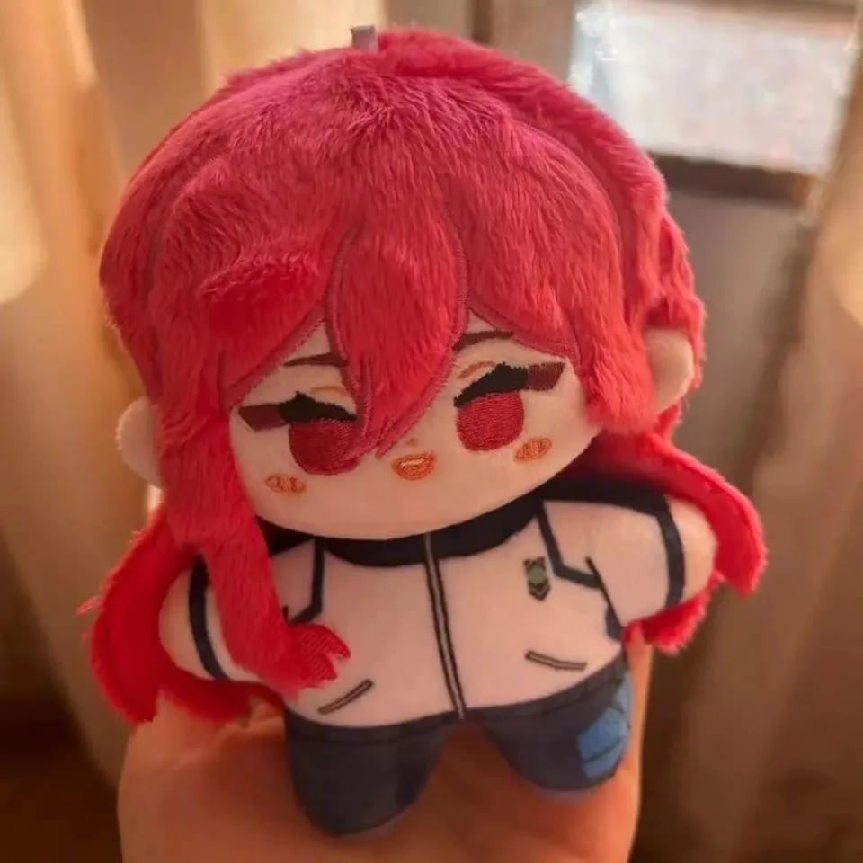 Anime Blue Lock Nagi Seishiro Chigiri Hyoma 10cm plyšový kľúče prívesok Cotton Plushie Kids vianočné darčeky