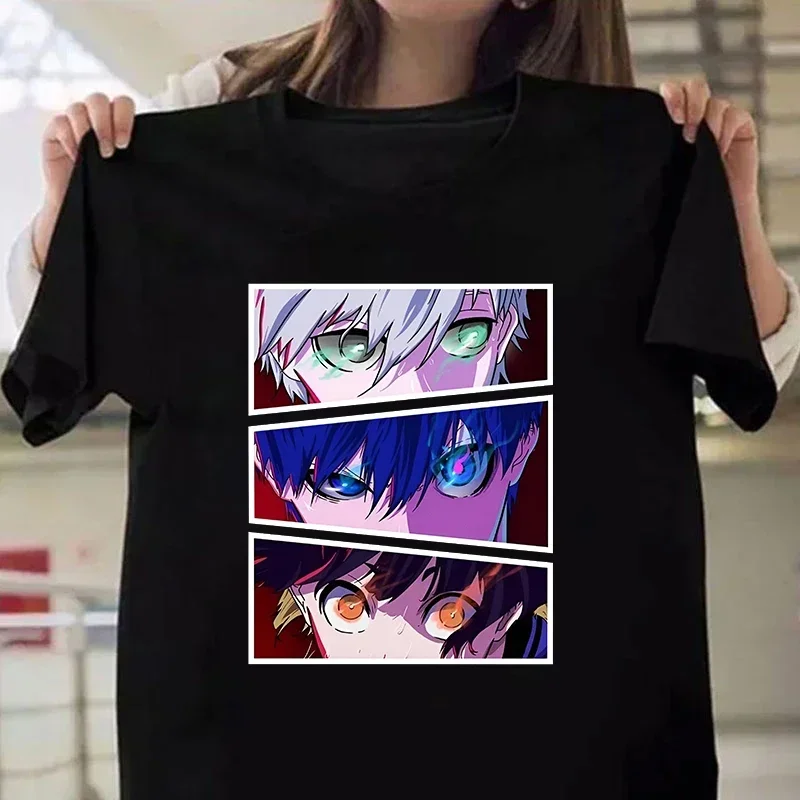 Anime Blue Lock Print Dámske tričko Harajuku Príležitostný okrúhly krk krátke rukávy T košeľa móda letné unisexové streetwear oblečenie top