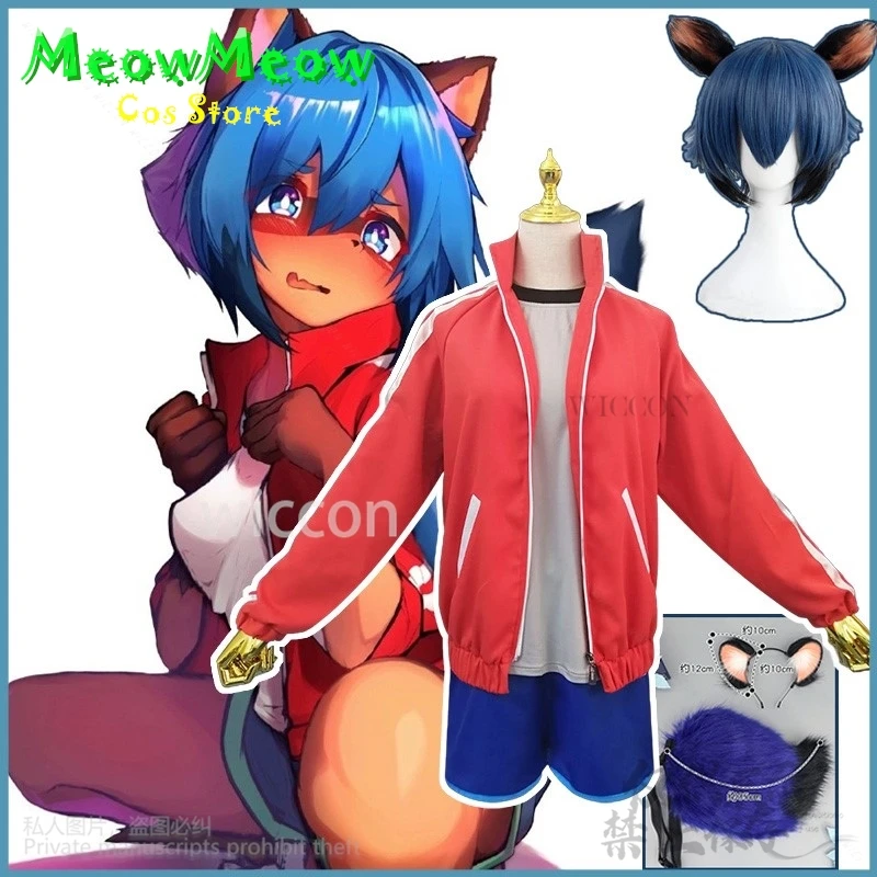 Anime BNA: Úplne nový zvierací cosplay kagemori michiru kostým Furry Sport Uniforma uši