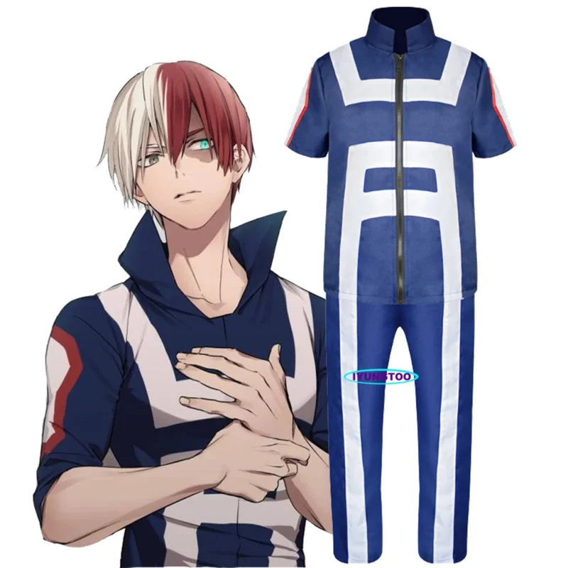 Anime Boku No Hero Academia Bakugou Katsuki Midoriya Izuku Cosplay kostým My Hero Academia Todoroki Show School Sportswear AO AO