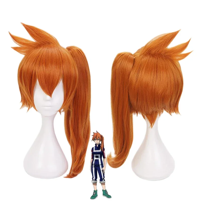 Anime Boku No Hero Academia Kendou Isuka Kendo Cosplay Wig Wig My Hero Academia Tepelne odolné voči vlasom Parochne + parochňa čiapka