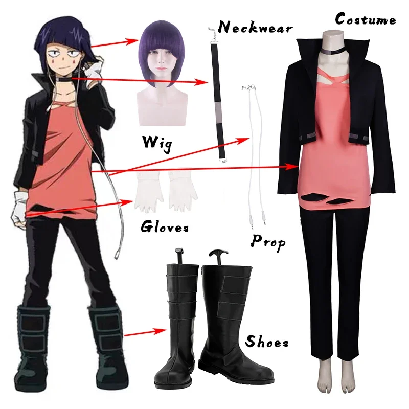 Anime boku no hrdinský akademickú obec cosplay kyoka jiro cosplay kostýmy kabáty nohavice Hallowen na mieru vyrobené
