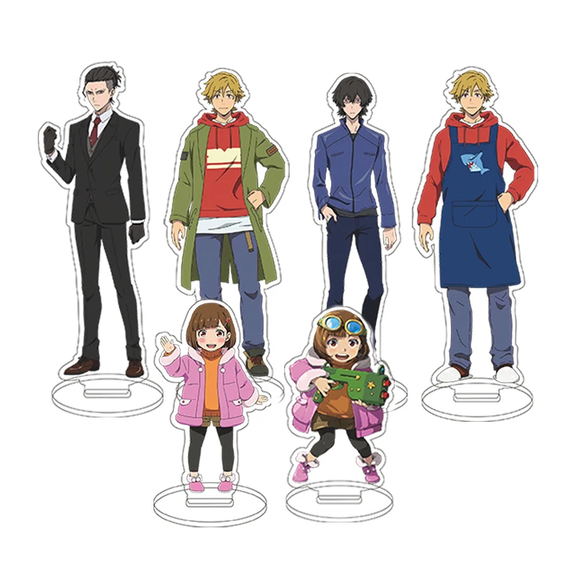 Anime Buddy Daddies stánky Ženy Men Party akrylová postava stojaca modelová tanier Sign Sign Fanúšikovia darčeky šperky páry rekvizity hračky kawaii