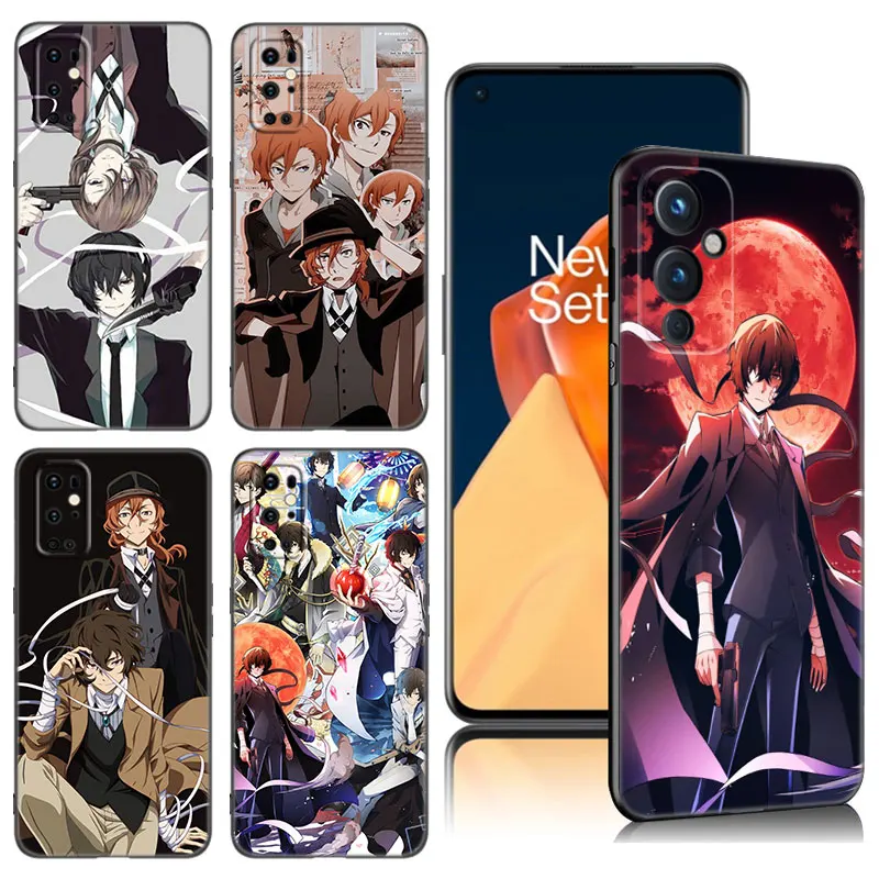Anime Bungo Stray Dog Čierny silikónový puzdro pre OnePlus 9 10 11 12 ACE 2V Pro 9RT 10T 10R NORD CE 2 3 LITE N10 N20 N20 5G