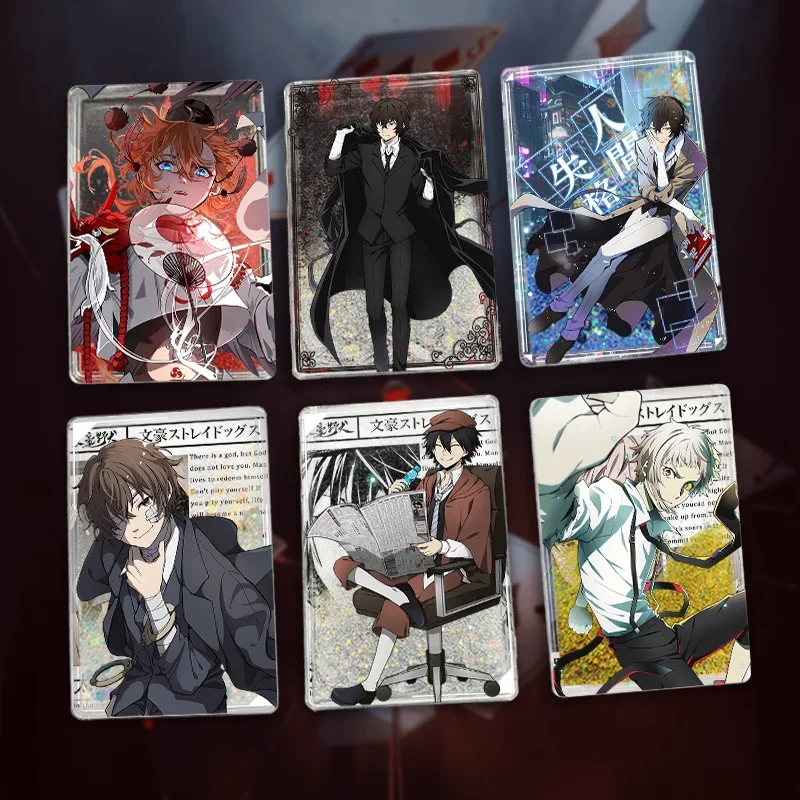 Anime Bungo Stray Dogs Dazai Osamu Nakahara Chuya Ryunosuke Akutagawa nakajima atsushi cosplay quicksand mahjong akrylový maskot