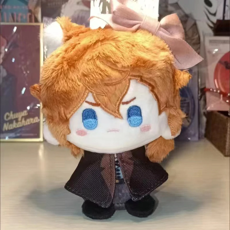 Anime Bungo Stray Dogs Gogol Fyodor Dostoevsky roztomilý 10cm stripovateľný plyšový dango bábiky Bag prívesok kľúče kľúče kľúče kľúče deťom darček