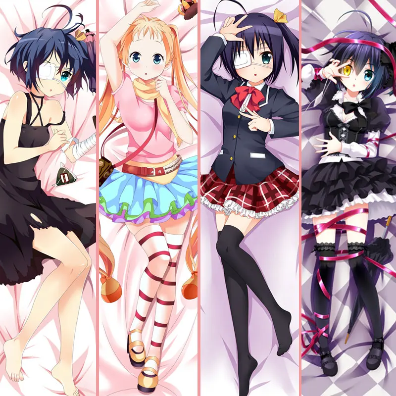 Anime Chuunibyou demo koi ga huhitai tela objímanie krytu takanashi rikka vankúš Panlow hod.