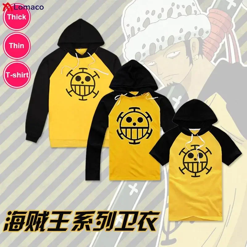 Anime cosplay s jedným kusom kostým Cosplay Trafalgar Law Hoodies Tričko maskované oblečenie vrchný kabát pre mužov Dislies D11945