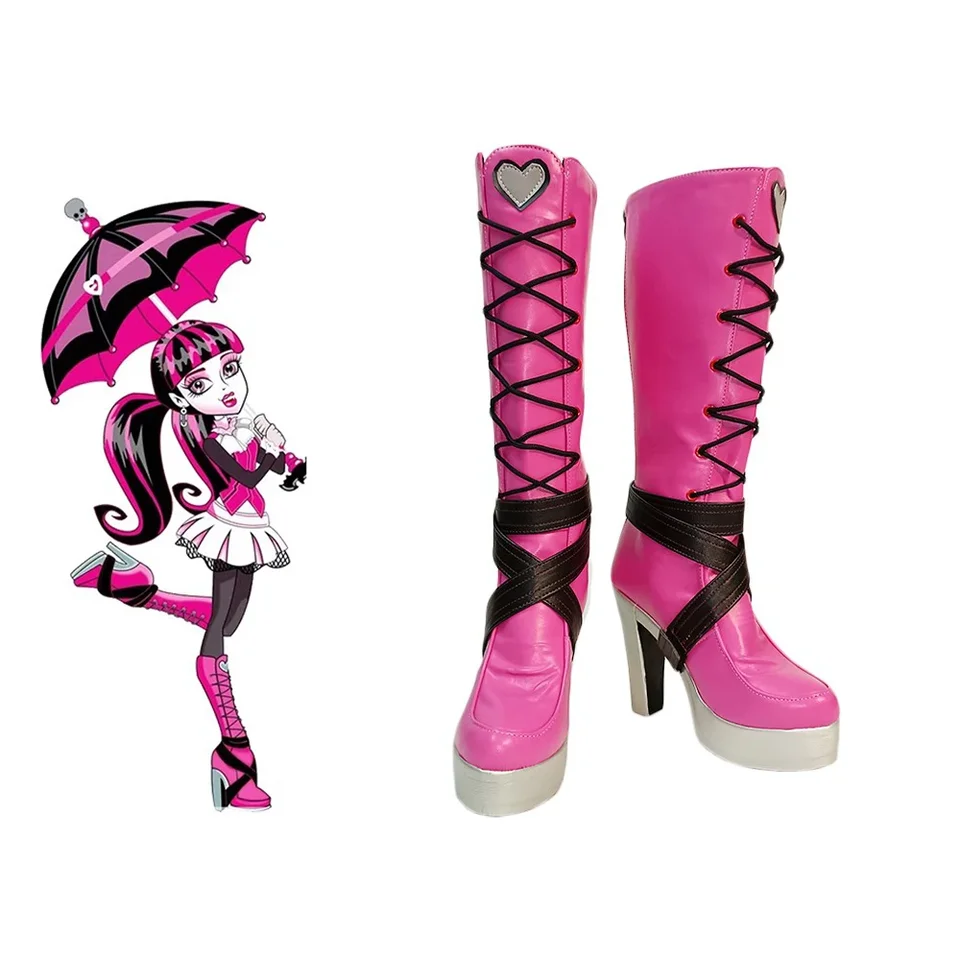 Anime cosplay topánky monštrum vysoké draculaura vysoké topánky halloween karneval Aksesori diBuat sesuai pesanan