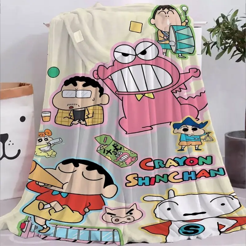 Anime Crayon Shin-Chan 150x200cm Prikrývka akcia Kamen Mäkké teplé koralové fleece Hádza