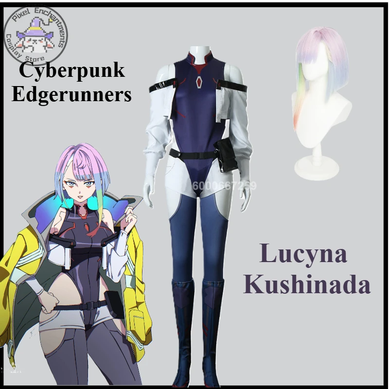 Anime Cyberpunk: Edgerunners Lucyna kostým Cosplay Cosplay sexy žien kombinézu BodySuit Lucy Parochňa Rola Play Uniformné halloweenské oblečenie