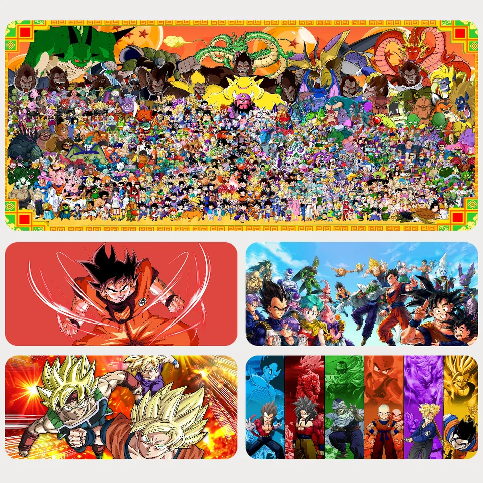 Anime D-Dragon B-Ball ZZ MousePad Gaming Mouse Pad Gamer PC PC Doplnok Deskmat Klávesnica Matk Ochranca mause vankúšiky