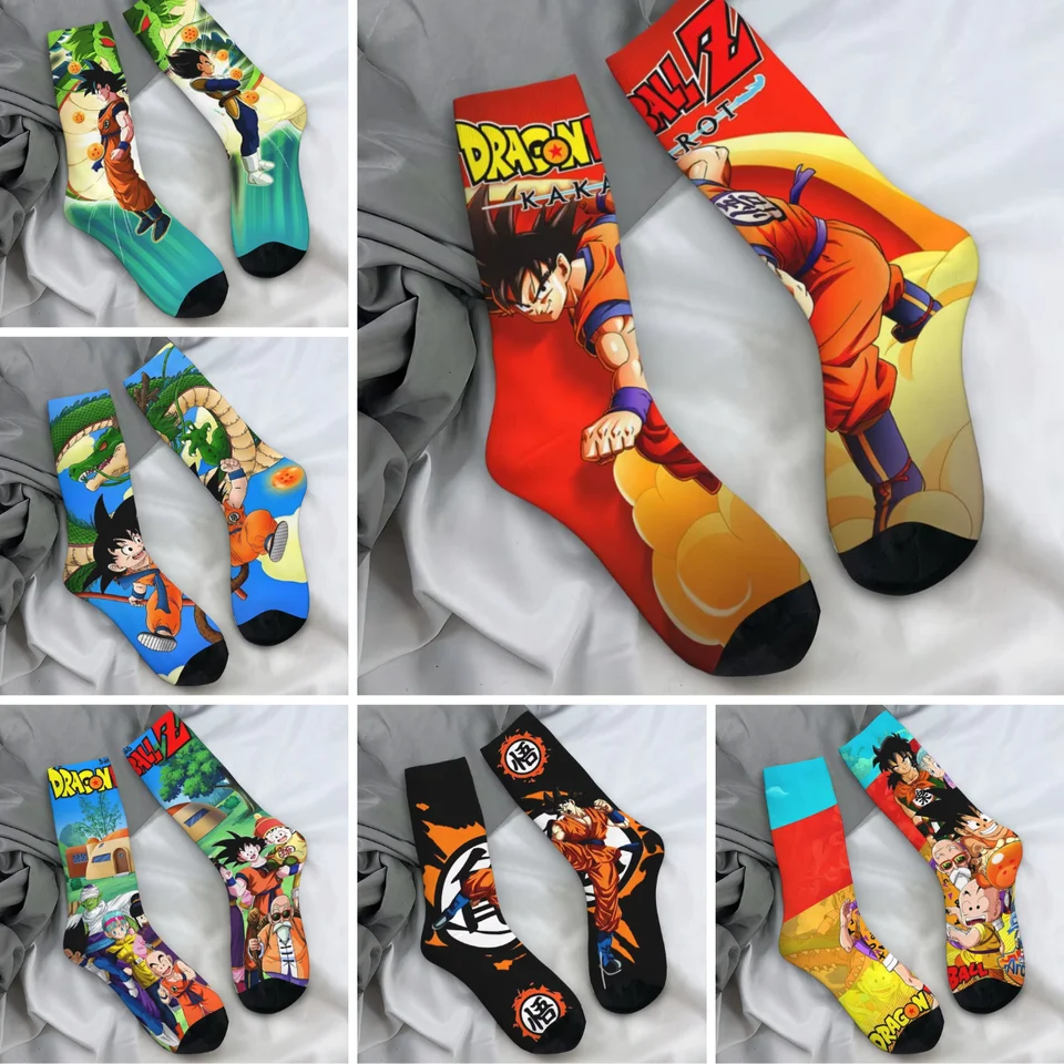 Anime d-Dragons B-Balls ponožky Príležitostné pančuchy Jeseň proti šmyku unisex ponožky