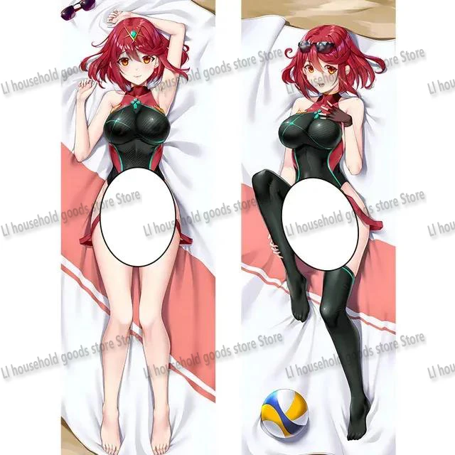Anime dakimakura xenoblade Chronicles Pyra Prispôsobené domáce posteľné posteľné postieľky Hing Body Cover Cover Cover