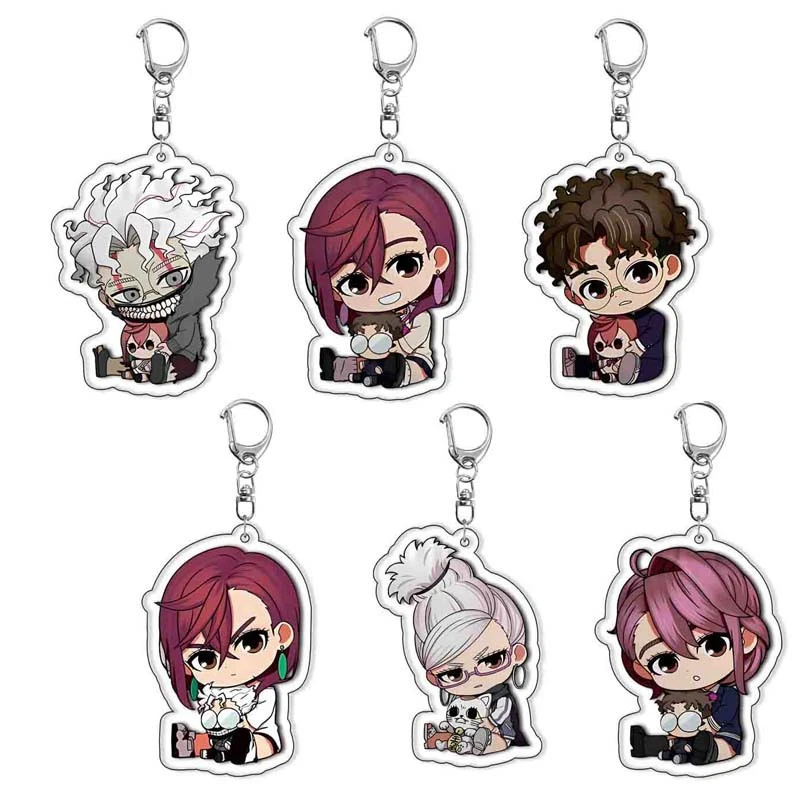 Anime Dan da Dan Momo Ayase Jiji Ken Takakura Okarun Cosplay Keychain Unisex Acryl Keyring Keying Chain Bag Bag Prívesky