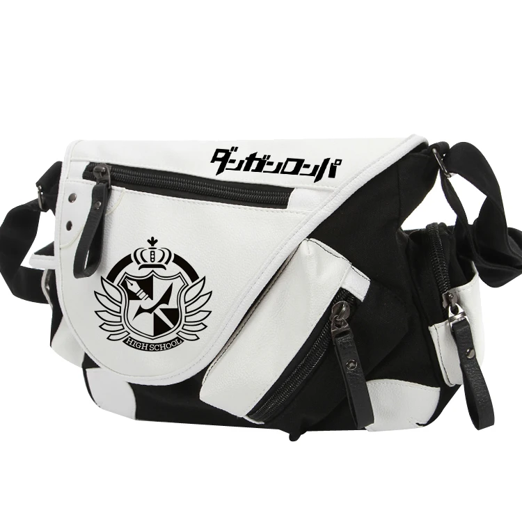 Anime Danganronpa Monokuma Bear Canvas Casy Zipper Bag Crossbody Bags Schoolbags Messenger Gift