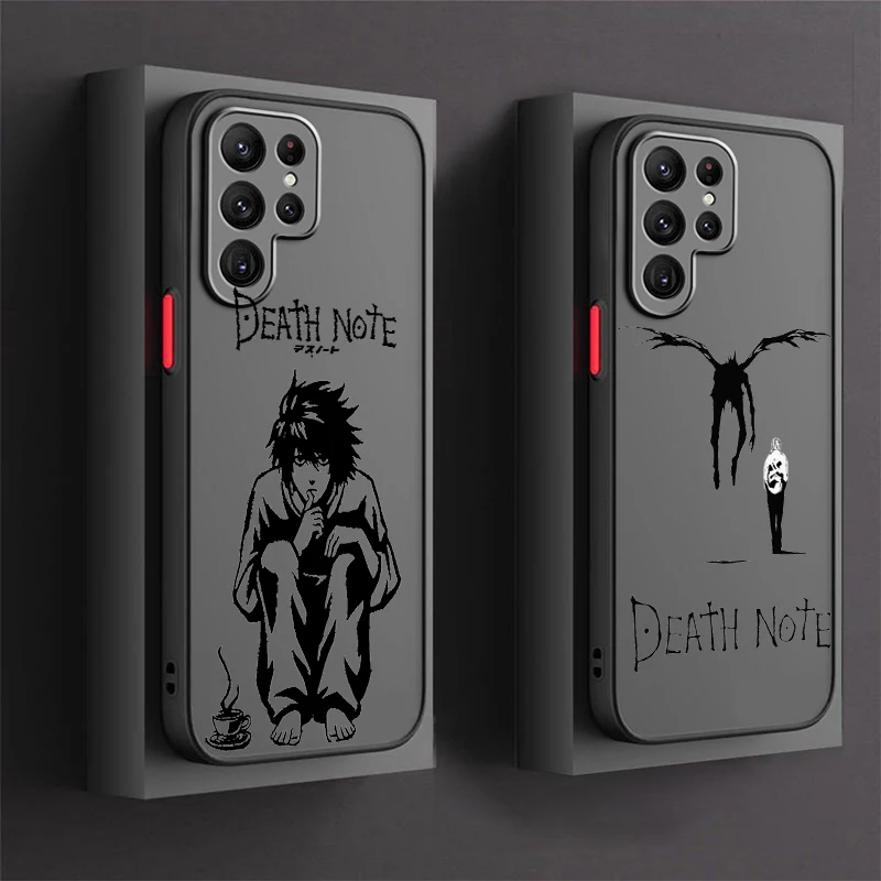 Anime Death Note Boy Cool Frosted Lastcencent pre Samsung A53 A52 A33 A32 A51 A71 A21S A13 A73 A50 A5 A22 A12 5G Funda Phone Case