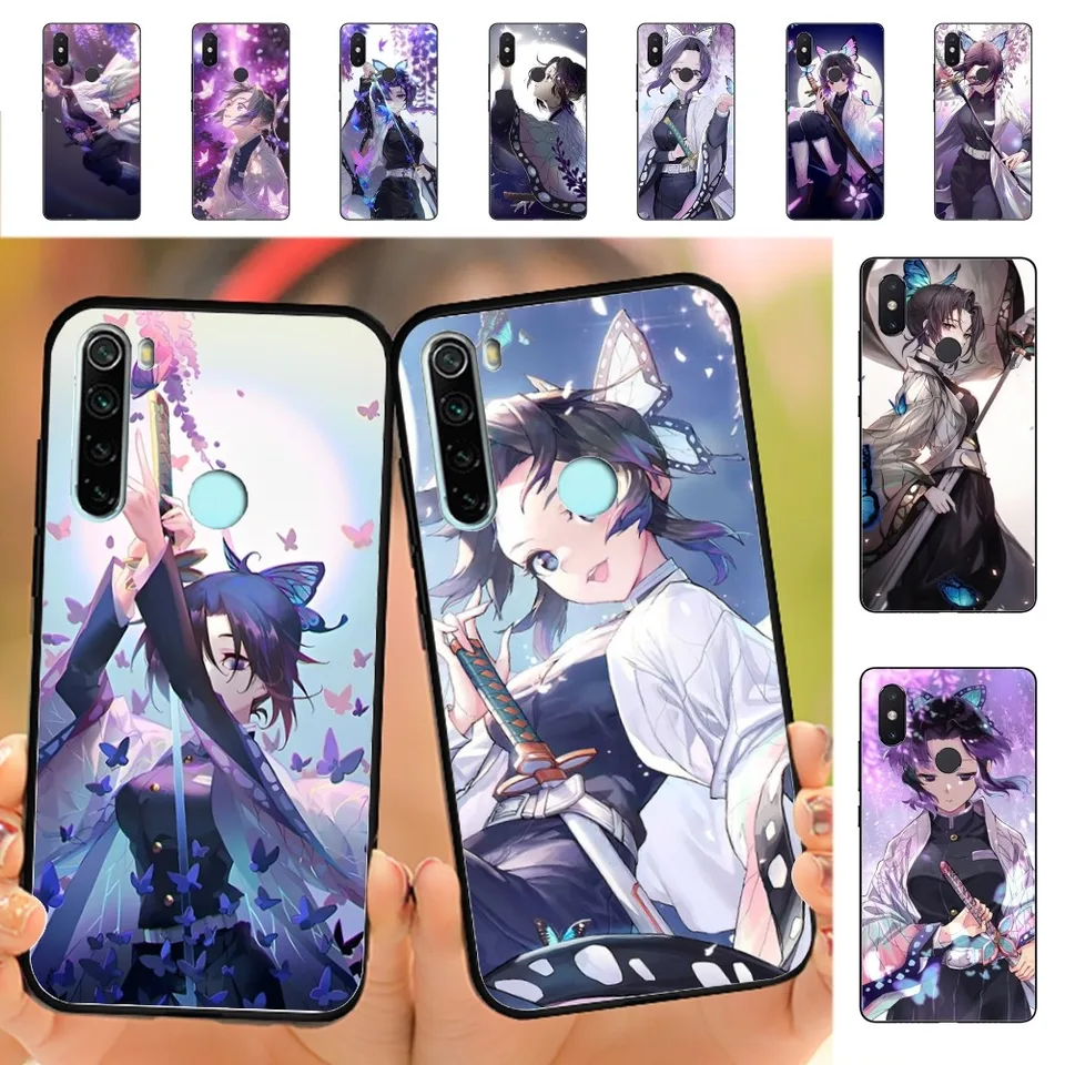 Anime Demon Slayer Kanao Shinobu Telefón puzdro pre Redmi Note 4 x 5 A 6 7 8 T 9S 10 11S 11S 11EPRO POCO M3 PRO