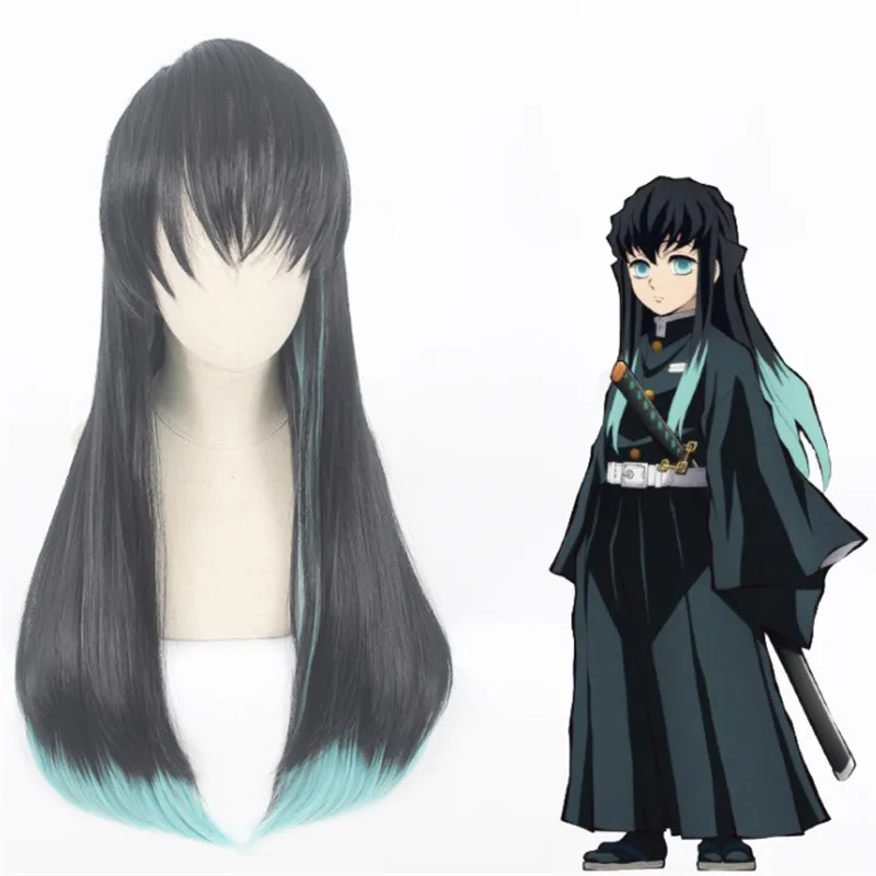 Anime Demon Slayer: Kimetsu no Yaiba Cosplay Tokitou Muichirou Role Hracie parochne Halloween Cosplay parochne Nezuko Tanjirou Zenitsu