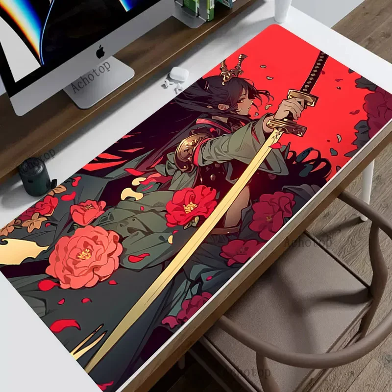 Anime Demon Slayer Kimetsu no Yaiba Mouse Pad Gaming XL Custom Home HD MousePad XXL Mouse Mouse Mat Klávesnica Soft Soft PC 30x80cm