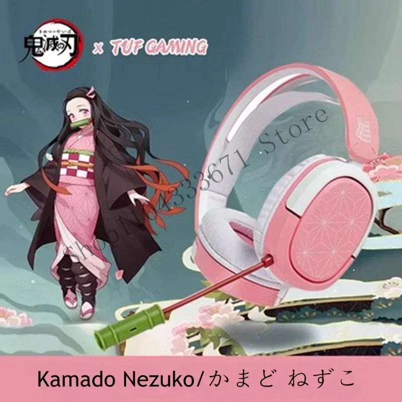 Anime Demon Slayer spolupráca slúchadlá slúchadiel Tanjirou Nezuko Cosplay Oficiálne herné periférie darček k narodeninám CMM