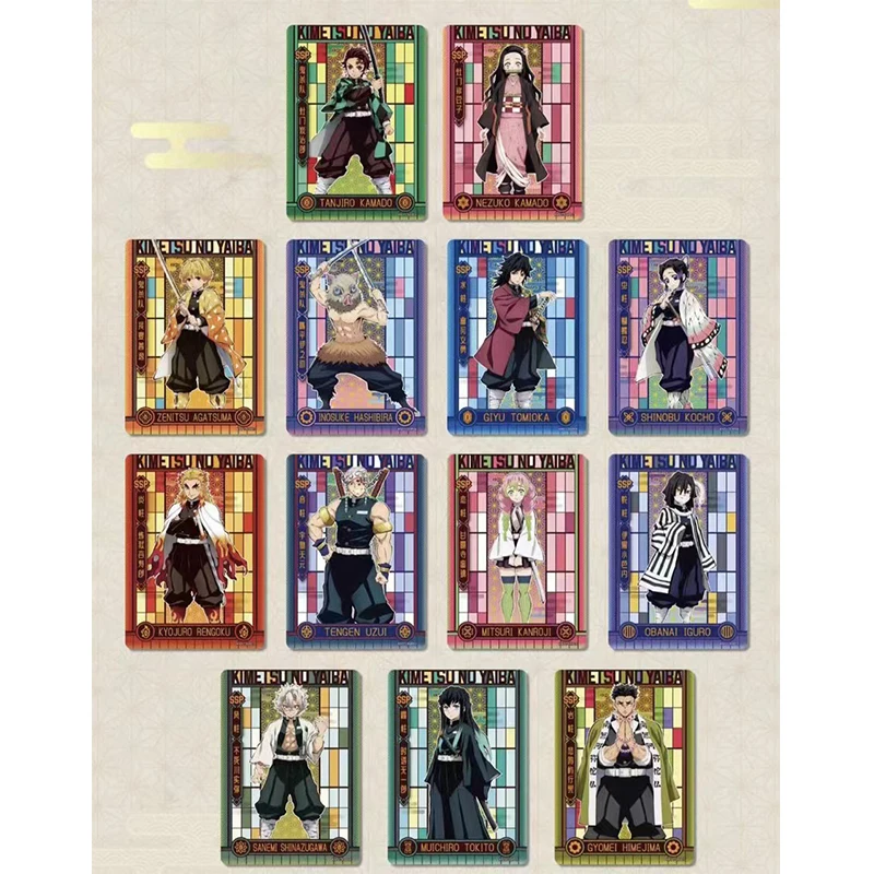 Anime Demon Slayer Tanjirou Nezuko Uzui Tengen Kochou shinobu Kanroji Mitsuri Originálne zberateľské karty hračky narodeniny darčeky