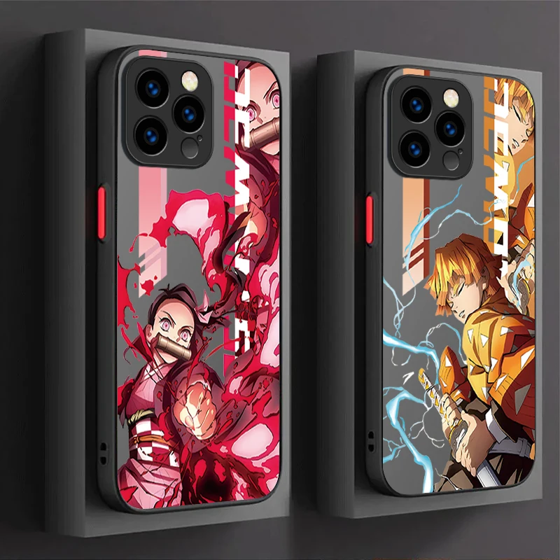 Anime Demon Slayer Telefon Case pre iPhone 16 15 14 13 12 11 Pro Max x xr xs 7 8 plus SE 2020