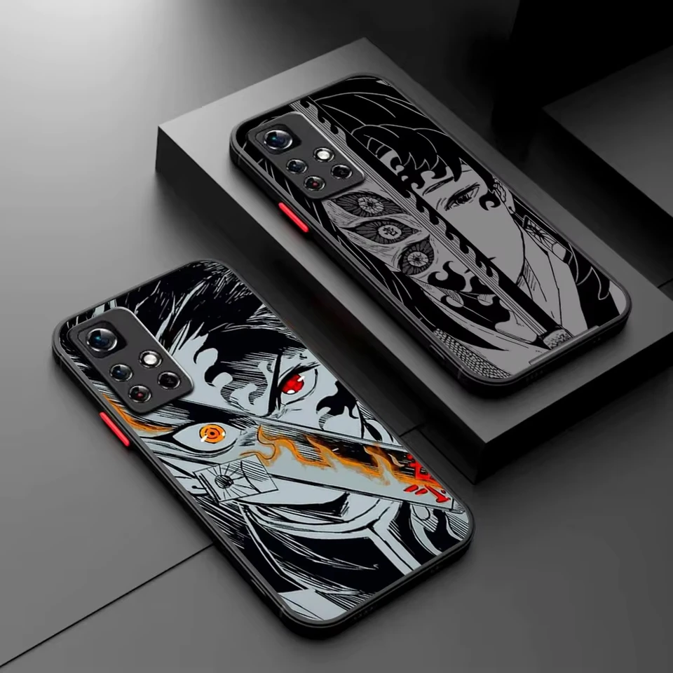 Anime Demon Slayer Telefon Pase pre Samsung A73 A71 A55 A54 A53 A52 A51 A50 A35 A34 A33 A32 A31 A31 A30 A25 A22 A22 A21S 4G 5G Prípady