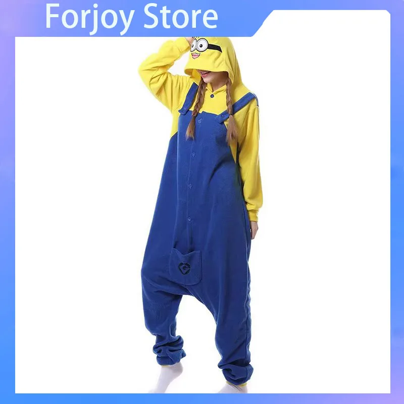 Anime Despicable Me Minions fleece pyžamy karikatúra kombinézy Minions onesie spánok