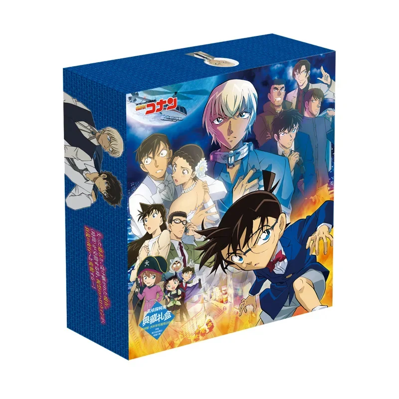 Anime detektív Conan Toy Gift Box Conan Model Model Keychain prívesok odznak PIN PIN pre nálepku plagátu s vodou