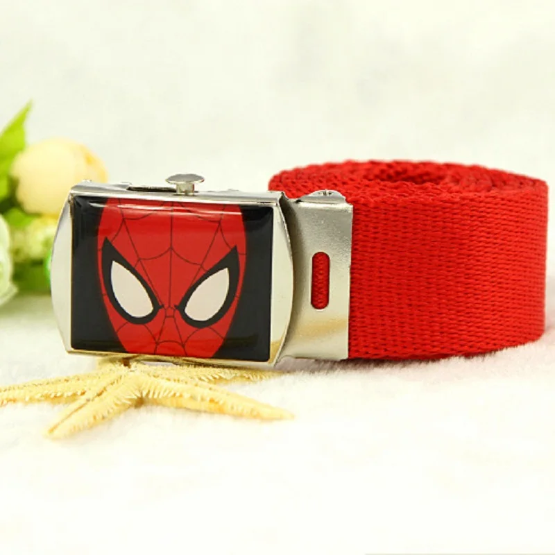Anime Detský pásový pás Canvas Belt Polyester Cotton Belt Boys 'Buckle Belt
