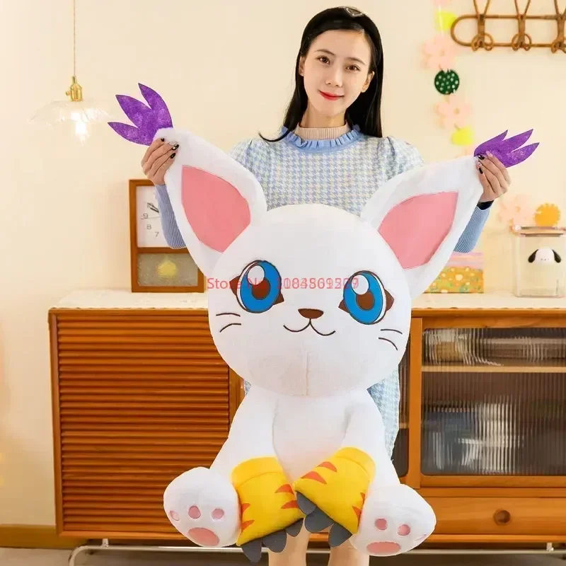 Anime Digimon Adventure Gatomon Digital Monster Kawaii plyšová hračka Tailmon Peluche Dolls Soft Fľdate plyšové vankúš
