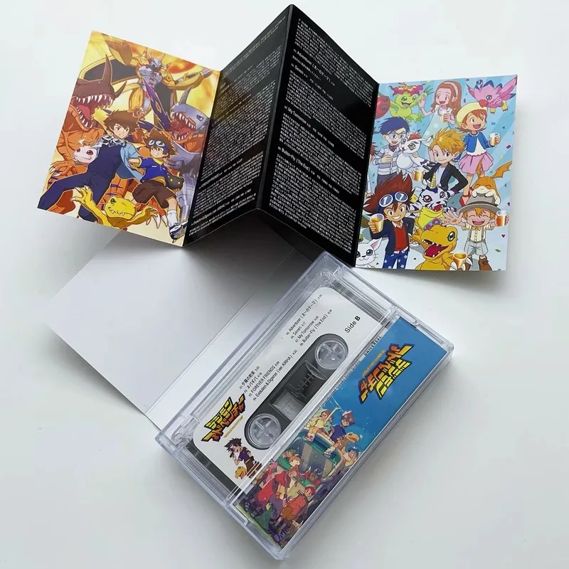 Anime Digimon Adventure Yagami Taichi Cosplay Tape Ishida Yamato Soundtracks Box Car Walkman Cassettes Masquerade Party Tapes