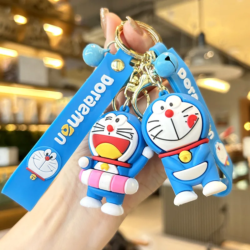 Anime Doraemon Cute Doll Doll Pendant Figures Tinker Bell Cat Robot Cat Cat Kawaii Fashion Keychain Bag Keyring prívesok k narodeninám darček k narodeninám