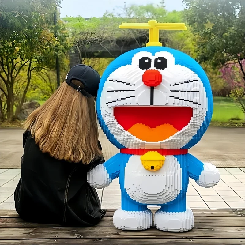 Anime Doraemons Creative Cartoon Roztomilé dekorácie doplnky Zostavenie hračky Kawaii Birthday Darčeková hračka