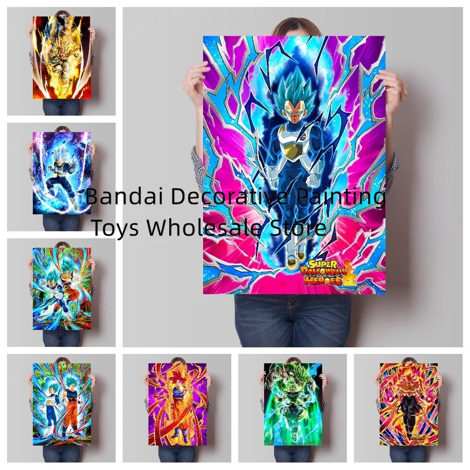 Anime Dragon Ball Dekoratívna maľba slnka Wukong Super Saiyan Závesný obrázok Obývacia izba nočná nástenná maľba