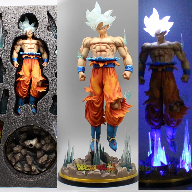 Anime Dragon Ball Figures Syn Goku White God Action figure Migatte No Gokui so svetlami 32 cm PVC Collectible Model Hračky
