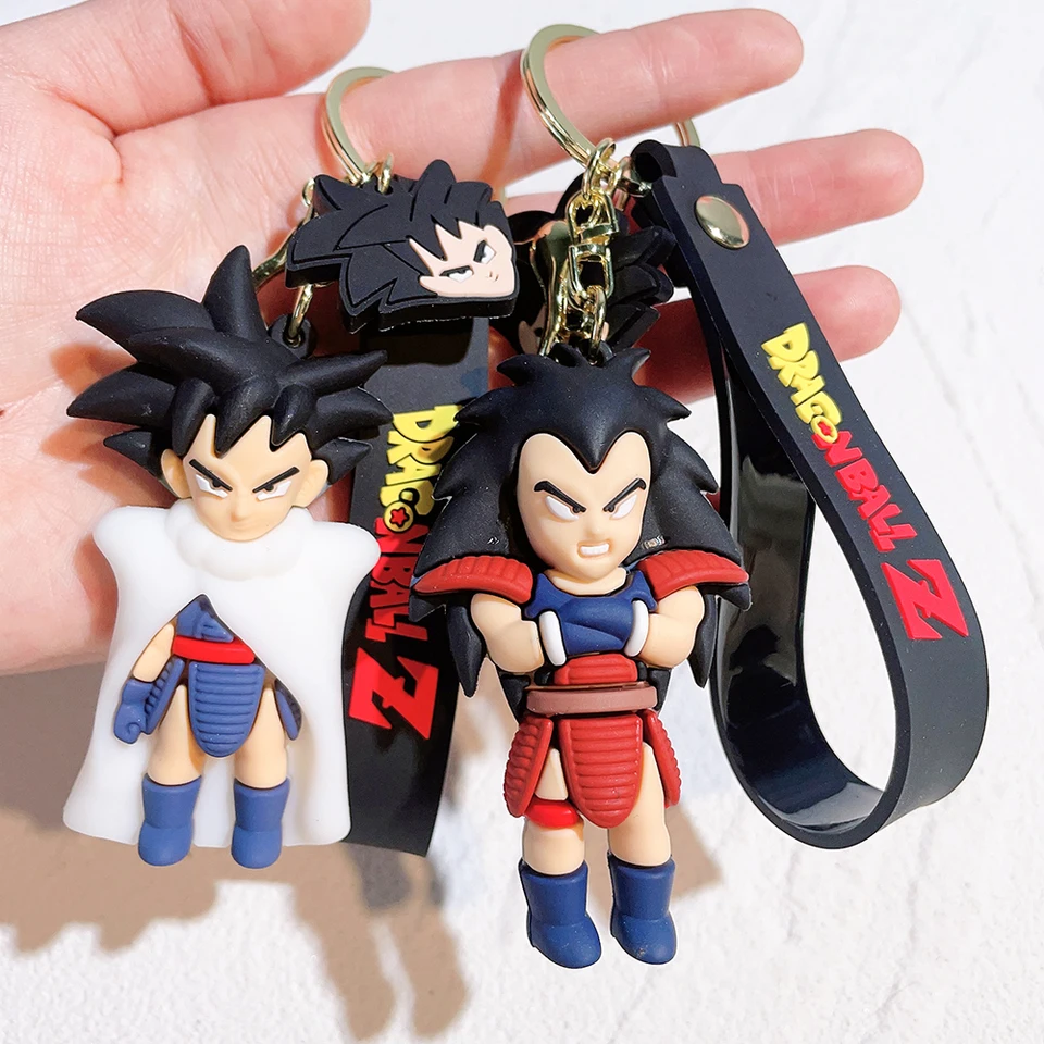 Anime Dragon Ball Key reťazec Z Super Saiyan Son Goku Bulma Broly Piccolo Majin Buu Series BAG Pendant Keyring Toys for Boy Gift