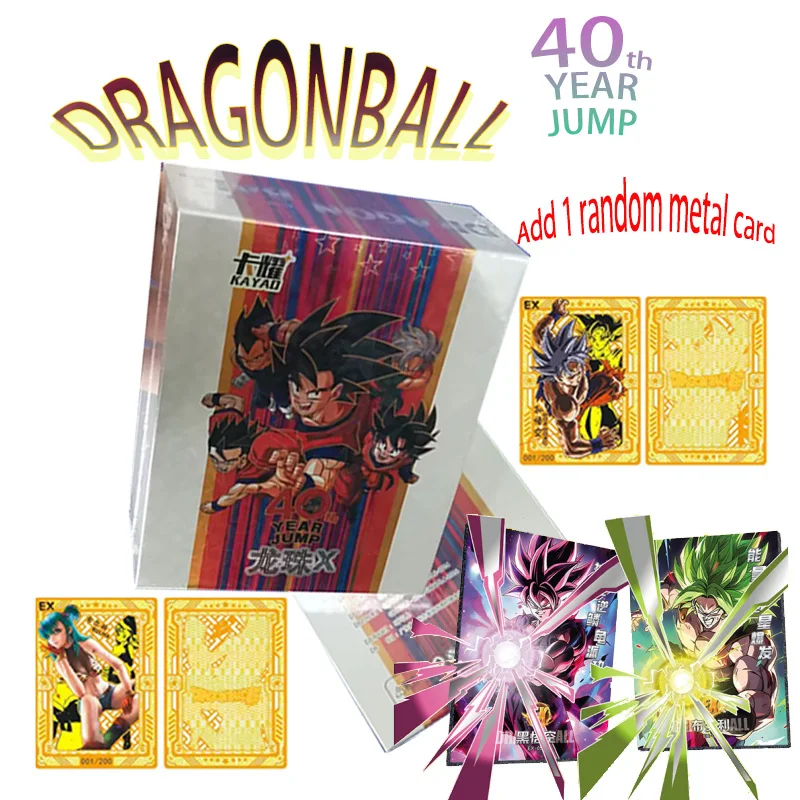 Anime Dragon Ball x 40. ročné výročie Jump Edition Collection Cards Hero Son Goku Kids Hračky Herné karty