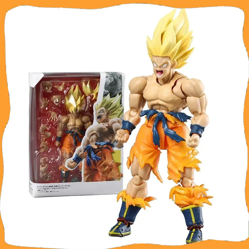 Anime Dragon Ball Z SHF KO SON GOKU Legendárny sh figuarts Super Saiyan Action figure Model Hray Collection in Stock Detry Darček