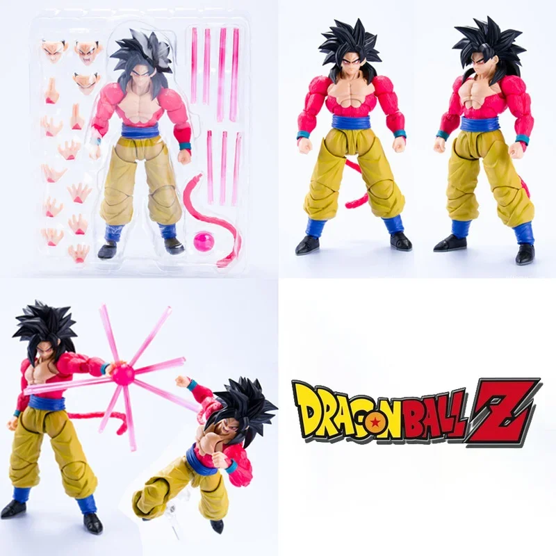 Anime Dragon Ball Z Son Goku Action Figure Hračky Super Saiyan 4 Figuras DBZ SSJ4 Figurína Zbierka pohyblivej modelovej bábiky Detský darček